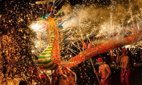 Fire-Dragon -Dance-Performance-nianhuawan Fire-Dragon -Dance-Performance-nianhuawan